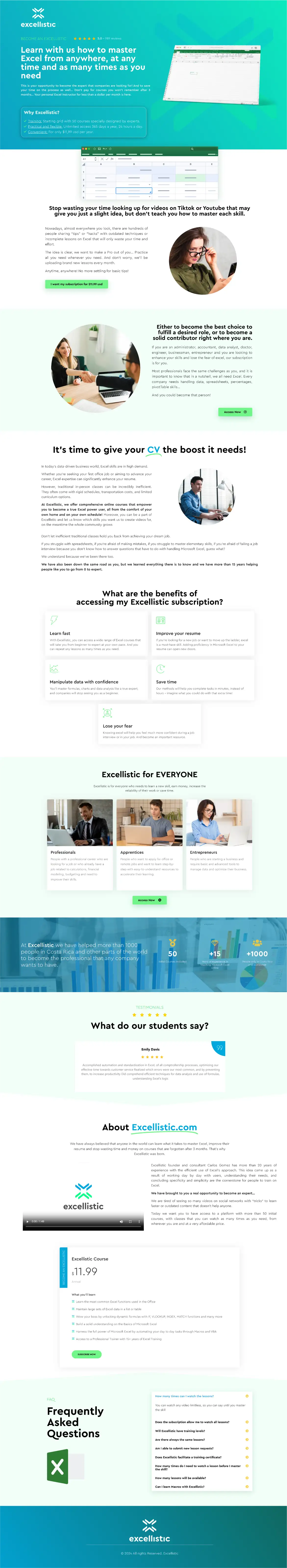 Excellistic courses